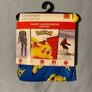 ClimateRight by Cuddl Duds Pokémon Boys Warm Underwear Set
